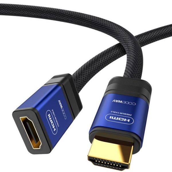 HDMI 2.0 M/F 단방향 나일론 연장 케이블 1.5m
