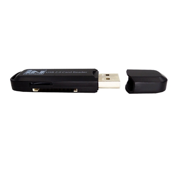 USB2.0 컴팩트사이즈 마이크로SD/SD 휴대용 카드리더기 블랙