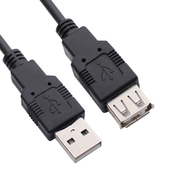 USB-A 2.0 to USB-A 2.0 M/F 연장케이블 블랙 1M
