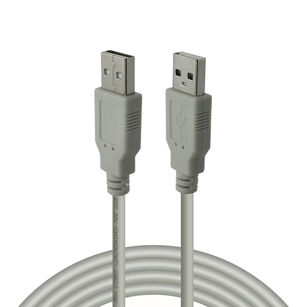 USB-A 2.0 AM-AM 보급형 케이블 그레이 1.8M