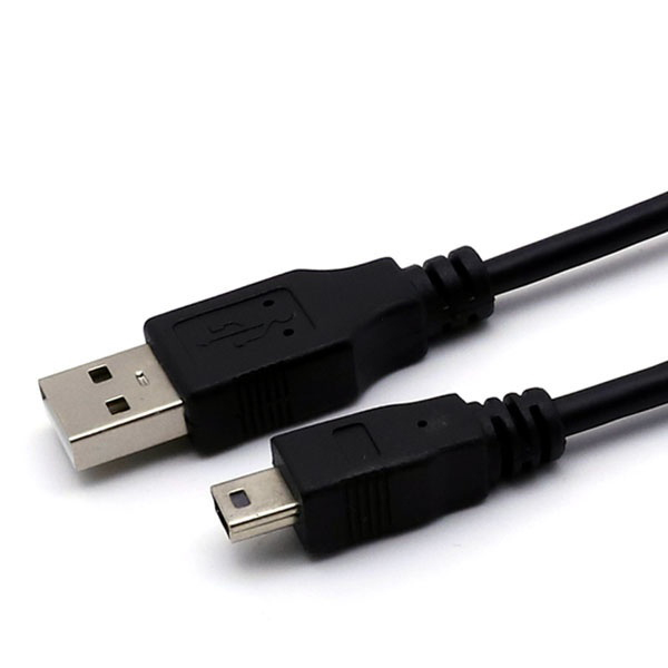 USB-A 2.0 to Mini 5핀 변환케이블 블랙 2M