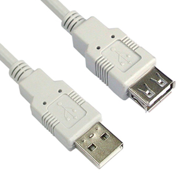 USB-A 2.0 AM-AF 연장케이블 화이트 1.8M