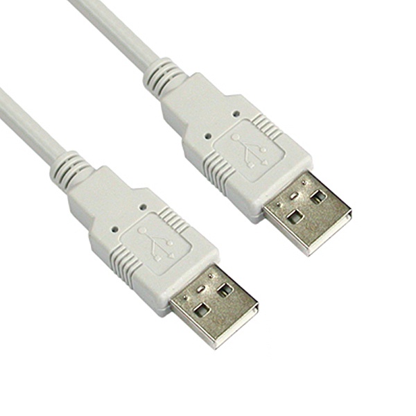 USB2.0 양방향 AM-AM 연결 케이블 화이트 2m