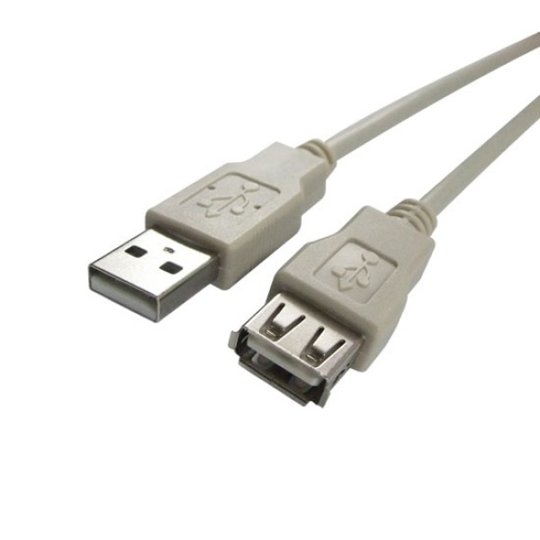 USB-A 2.0 AM-AF 연장케이블 긴 거리 대응 그레이 5M