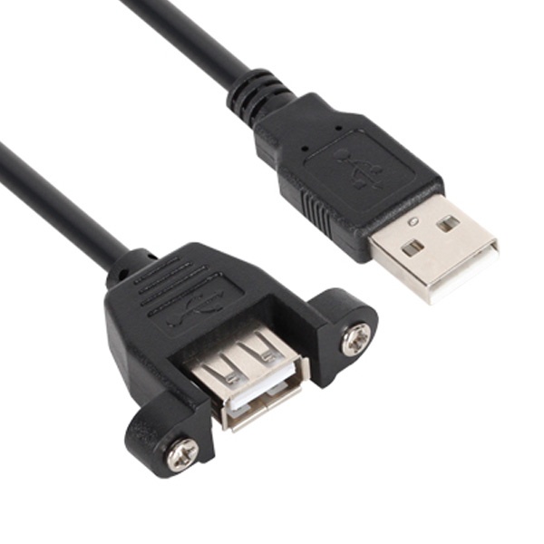 1.5m 길이 안정적인 연결 USB 2.0 A to A 연장 케이블 (한쪽 락킹 커넥터)
