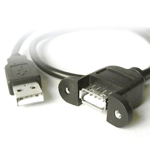 USB2.0 AM-AF 연장 고정형 케이블 블랙 3M