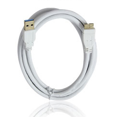 USB 3.0 AM-Micro B 0.6m 화이트 외장하드 연결용 케이블