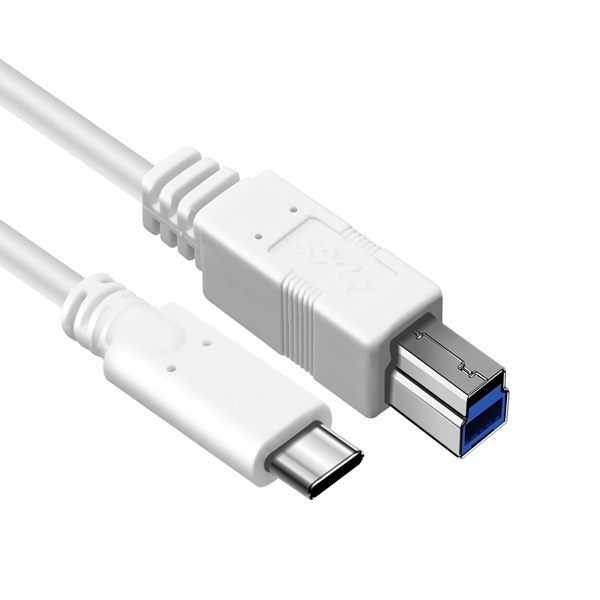고속 데이터 전송 지원 USB 3.1 Type C to Type B 암 변환 케이블 1m (5Gbps 튼튼하고 내구성 있는 케이블)