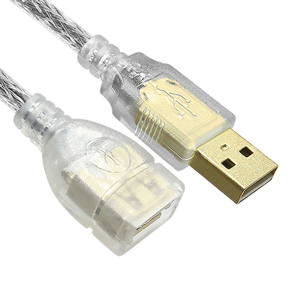 데이터 전송 지원 USB 2.0 A 수 to A 암 5m 연장 케이블 (노이즈 필터 몰딩형 커넥터)