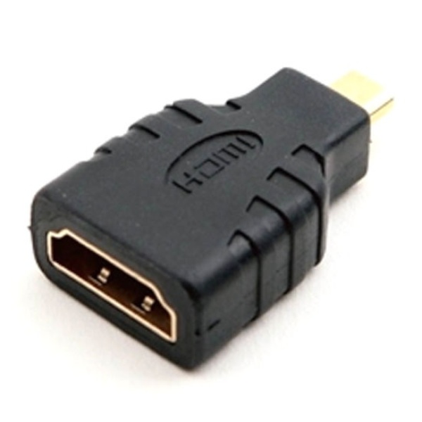 HDMI(F) ▶ Micro HDMI(M) 마이크로 모바일 변환젠더 블랙