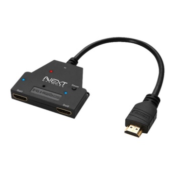 모니터 분배기/1:2/HDMI/오디오 지원 [모니터 분배기] HDMI Ver1.4 / 1(입력) : 2(출력) / 4Kx2K @30Hz / 오디오 지원 / 무전원 / 케이블 일체형
