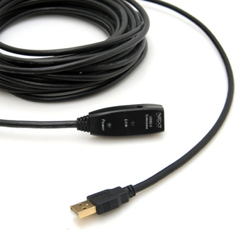 USB2.0 연장 리피터 케이블 [AM-AF] [USB 연장 리피터] USB 2.0 / 최대 45M 거리연장 가능 / 아답터 미포함 (DC 5V-2A 내경 :3.5 / 외경 :1.35 )