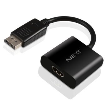 DisplayPort to HDMI 컨버터 오디오 지원 [블랙] [영상/음성 컨버터] DisplayPort - Ver1.1 / 1080p (1920x1080) / 무전원