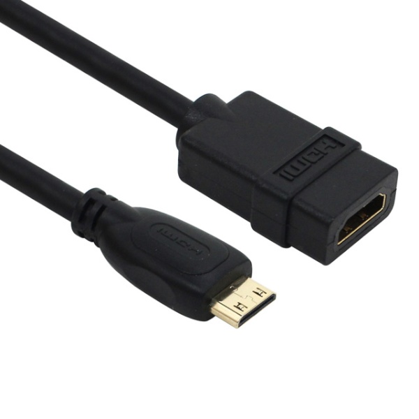 HDMI(F) to 미니 HDMI(M) 변환 케이블젠더 0.15M 블랙
