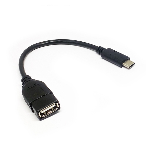 OTG USB to C type 0.1M 변환케이블 블랙