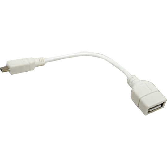 스마트폰 USB OTG Micro 5핀 변환 케이블 0.15M 화이트