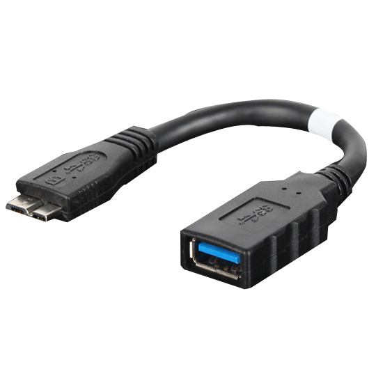 USB3.0 to 마이크로 B타입 변환케이블 0.1M 블랙