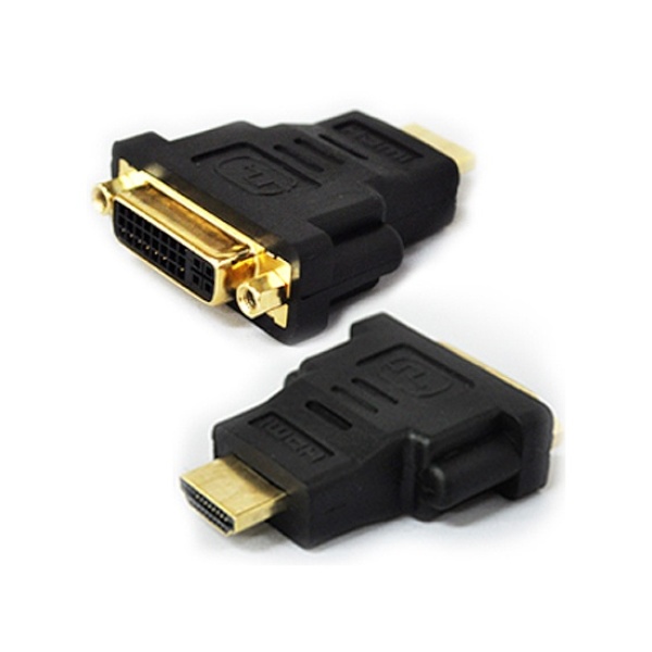 모니터 변환 HDMI(M) ▶ DVI(F) 젠더 블랙