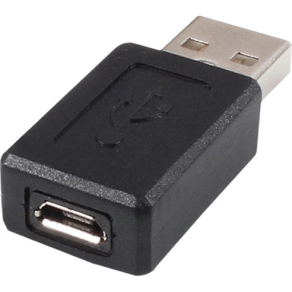 Micro B to USB 2.0 변환 젠더 블랙